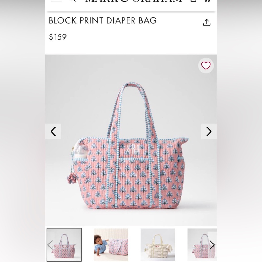 Mark and Graham diaper bag